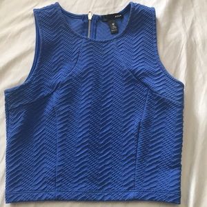 Blue crop top
